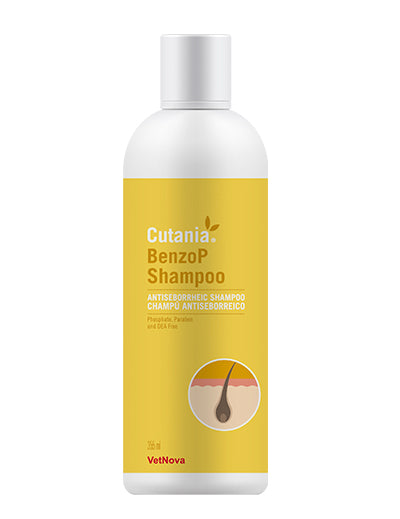 🐾 Cutania BenzoP Champú – Higiene dermatológica profunda para pieles con tendencia infecciosa