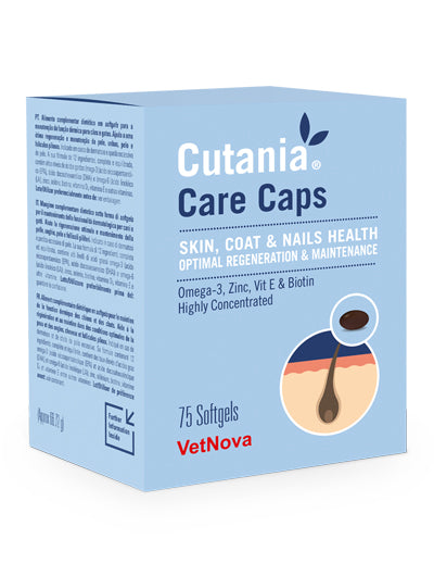 🐾 Cutania® Care Caps – Cuidado integral de piel, pelo y uñas en perros y gatos