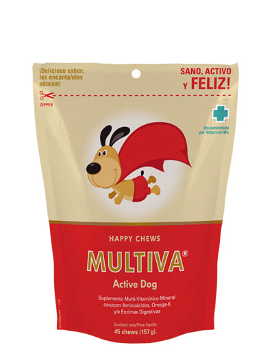 🐾 MULTIVA® Active Dog – Suplemento multivitamínico completo para perros activos