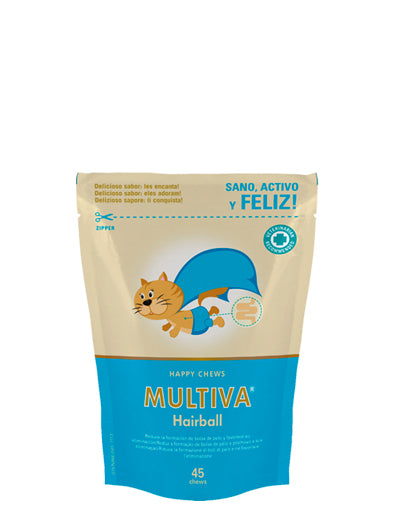 🐱 MULTIVA® Hairball – Control natural de bolas de pelo para gatos