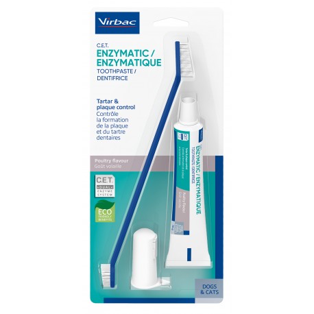 VIRBAC C.E.T.® Kit Dentífrico Enzimático – Cuidado Bucal Completo para Perros y Gatos 🐶🐱🦷