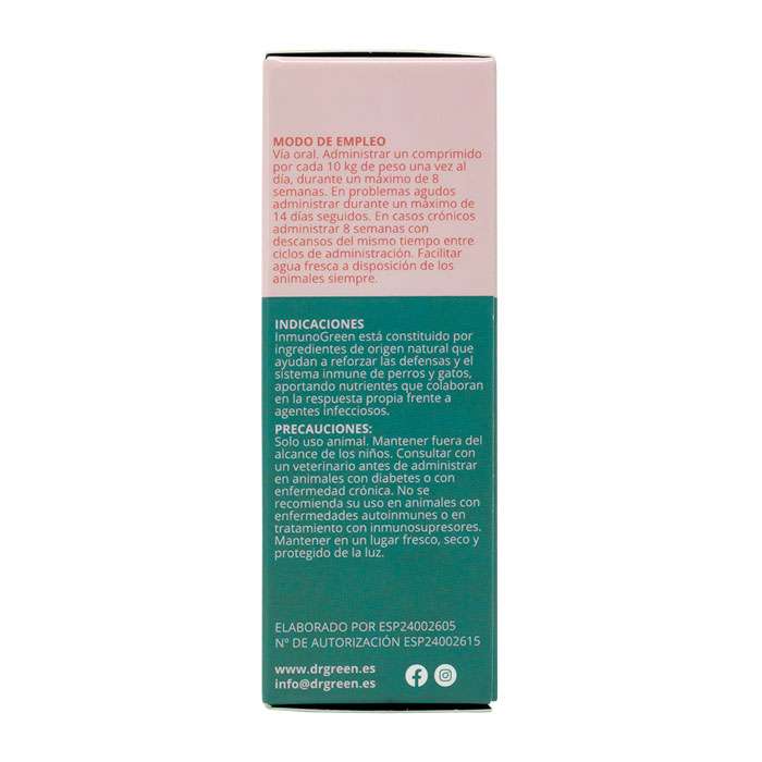 🐾 InmunoGreen Comprimidos – Refuerzo inmunológico natural para perros y gatos
