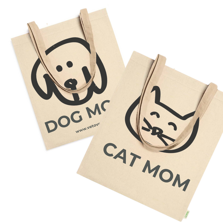 Bolso  Algodón Organico " CAT/DOG MOM"