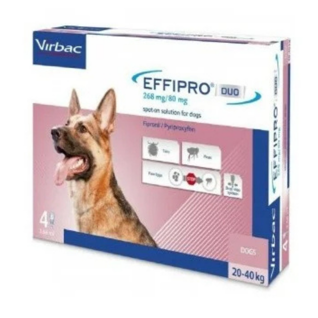 🐾 Effipro Duo para Perros y Gatos: Protección Completa Contra Pulgas y Garrapatas 🐾