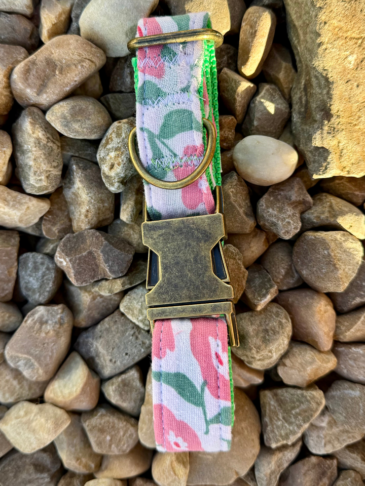 Collar para Perro “Campo de Rosas” – Paseos con Dulzura y Estilo Floral