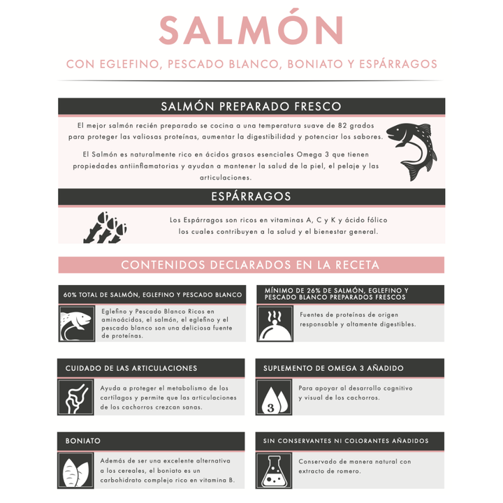 Salmón con Pescado Blanco para Cachorros | Desarrollo Saludable