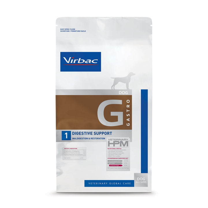 Virbac HPM G1 Dog – Pienso Veterinario para Perros con Sensibilidad Digestiva – 3 kg / 12 kg