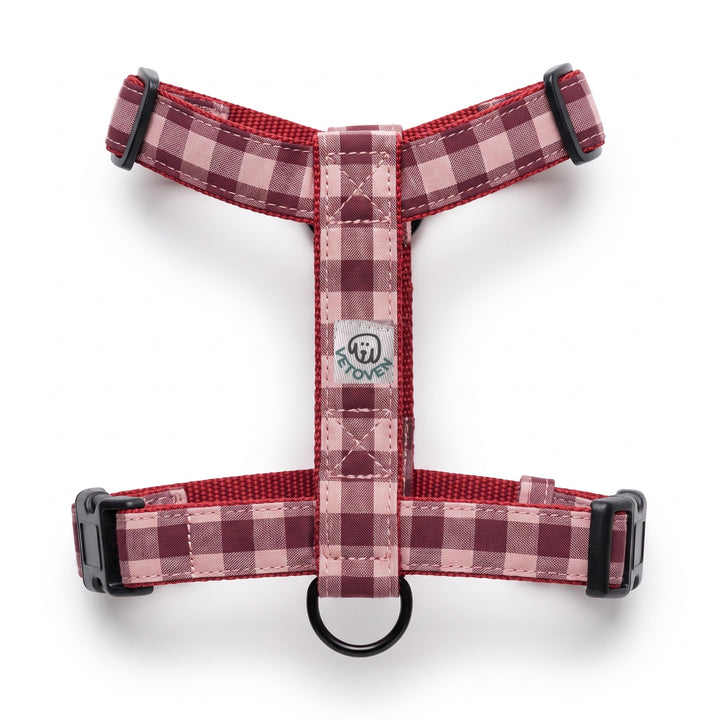 Arnés Regulable Vichy Cereza para Perro | Vetoven