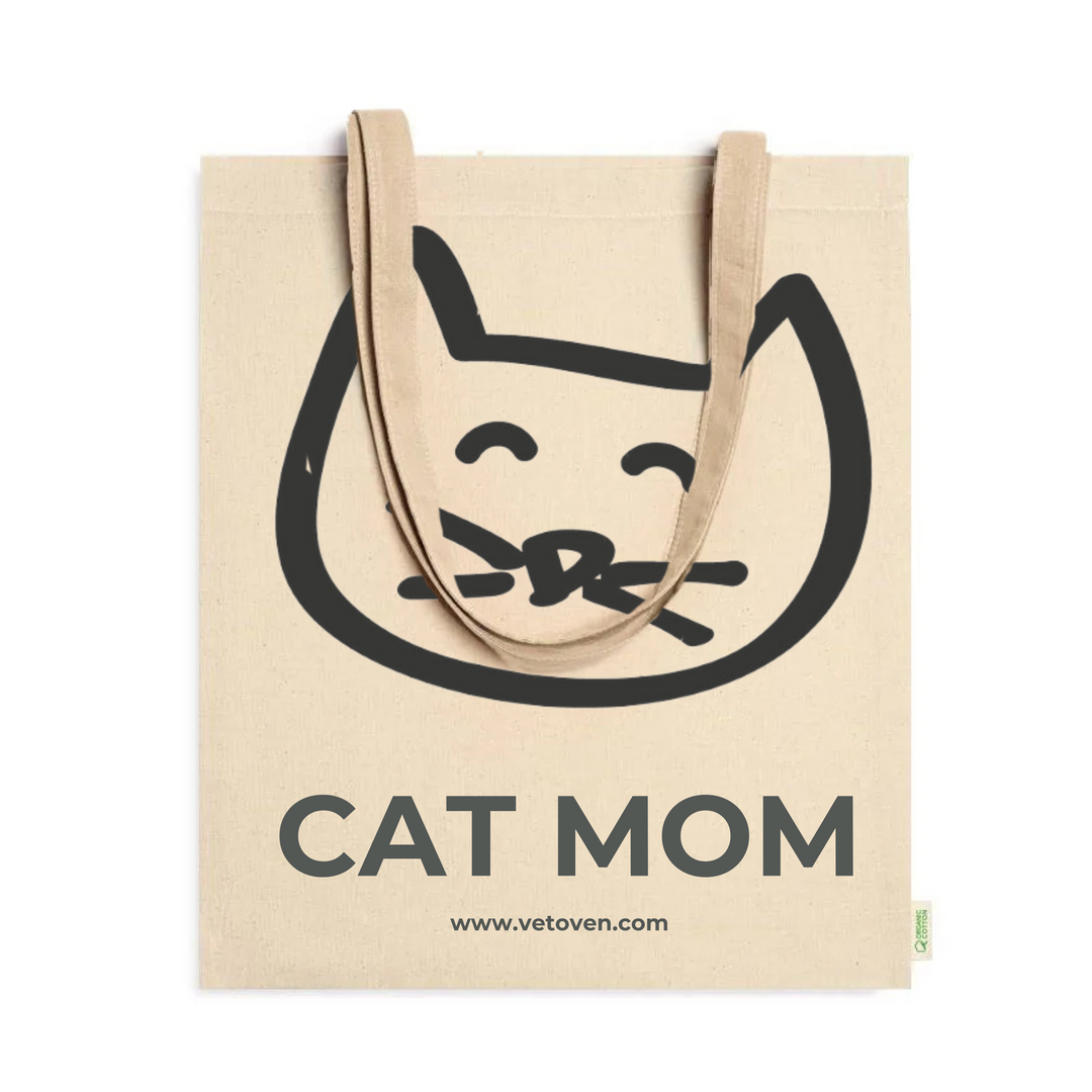 Bolso  Algodón Organico " CAT/DOG MOM"