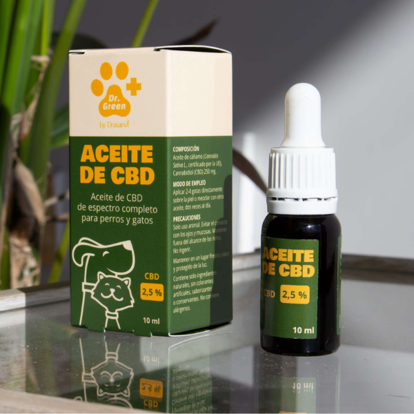 🦴 Aceite de CBD  de Dr. Green - 10 ml Espectro Completo