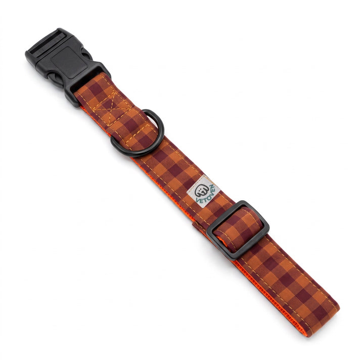 Collar Regulable Vichy Teja para Perro | Vetoven