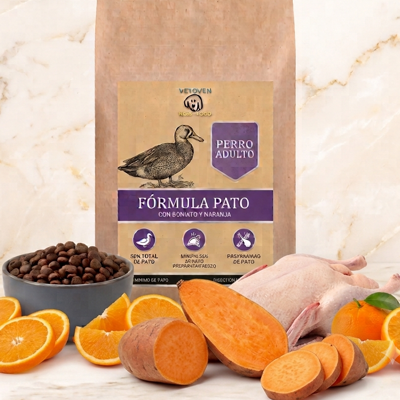 Pato, Boniato y Naranja | Pienso Hipoalergénico Alta Digestibilidad
