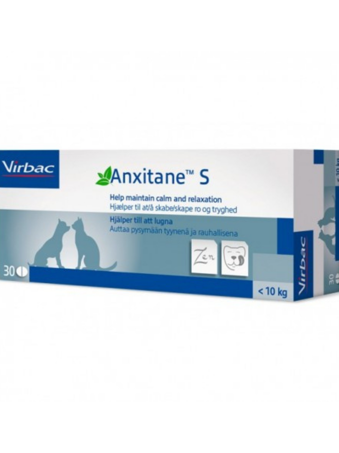 Anxitane® de Virbac – Relajación Natural para Perros y Gatos en Situaciones de Estrés – 30 o 100 Comprimidos