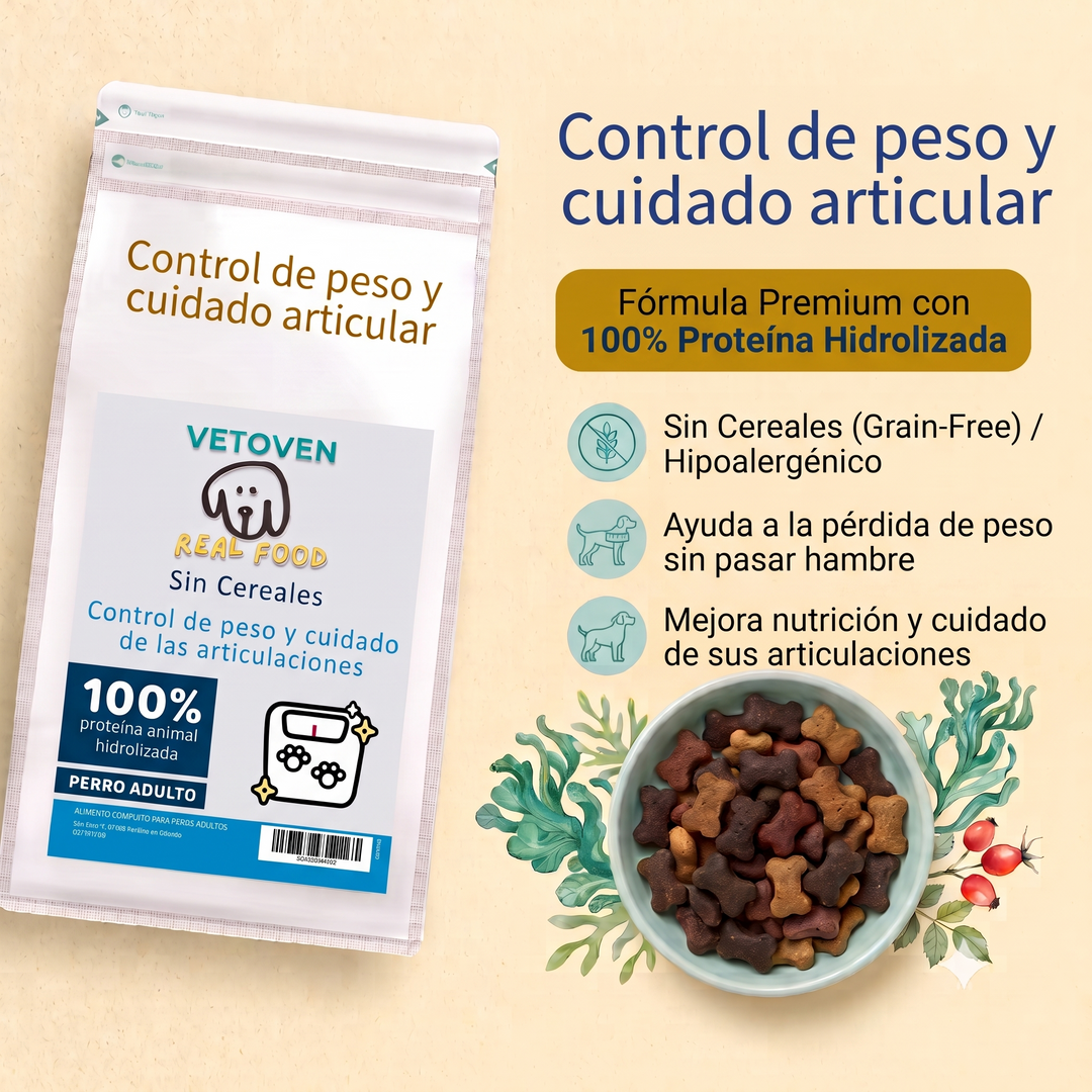 Control de Peso y Articulaciones | Pienso Natural Hidrolizado