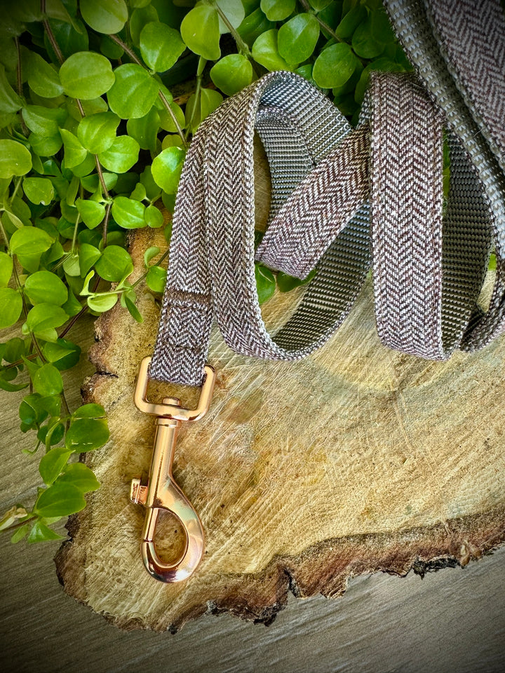 🟤 Correa para perro “Tierra Cálida” – Elegancia Natural en Paseo