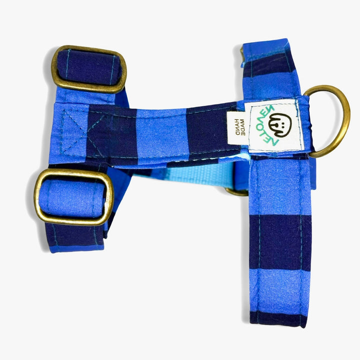Arnés para Perros Sendero Azul 💙 – Diseño en H | Hecho a Mano y Diseñado por Veterinarios · Colección Cobalto