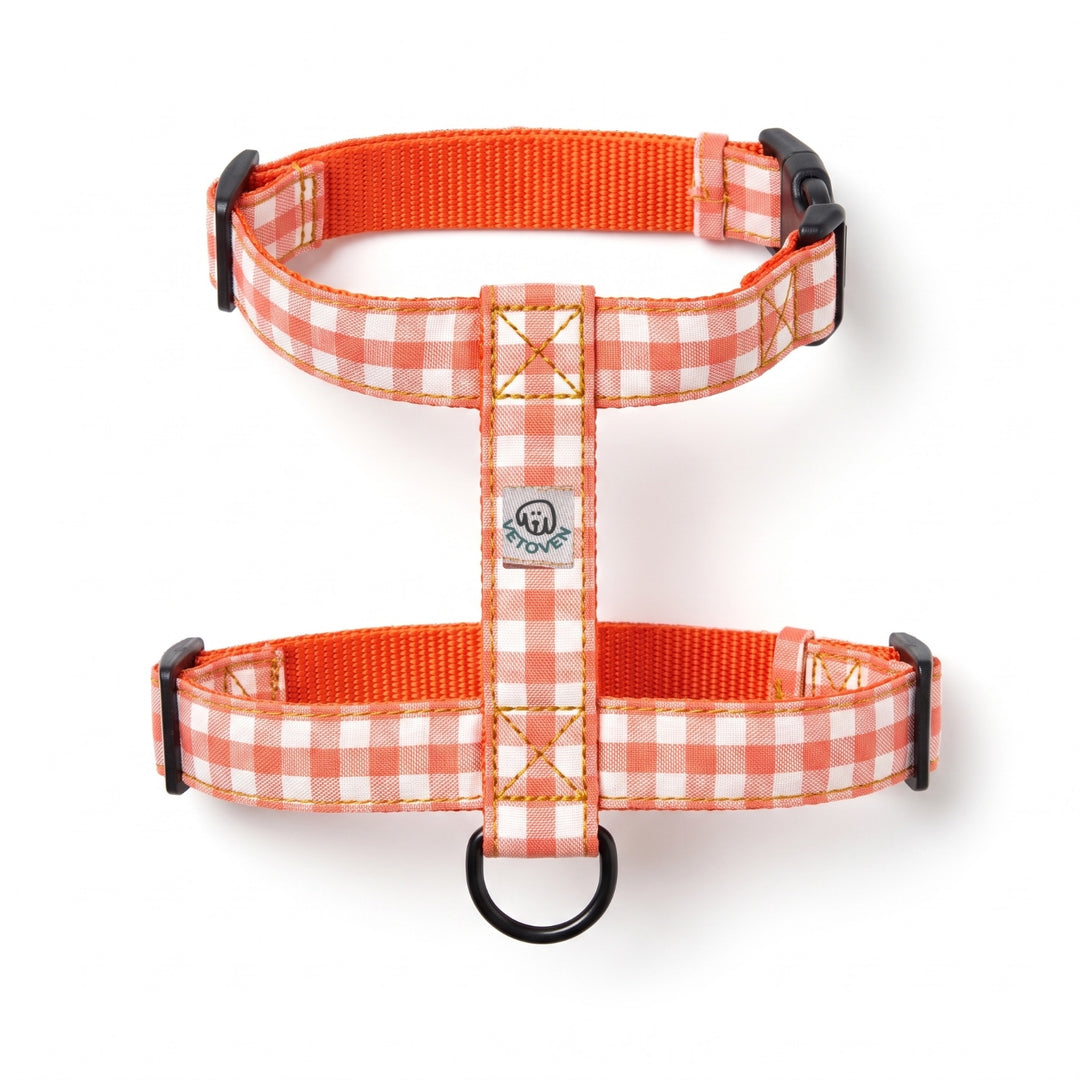 Arnés Regulable Vichy Calabaza para Perro | Vetoven