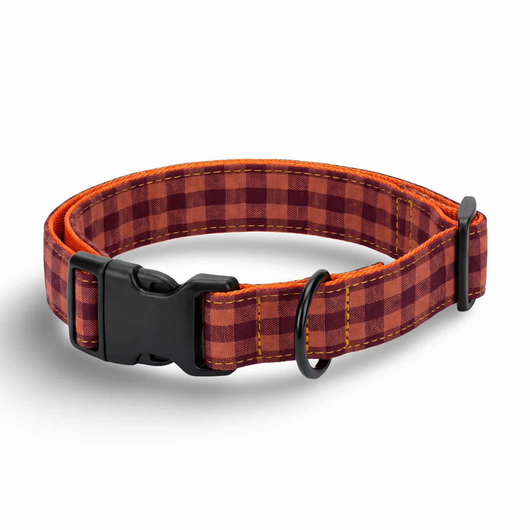 Collar Regulable Vichy Teja para Perro | Vetoven