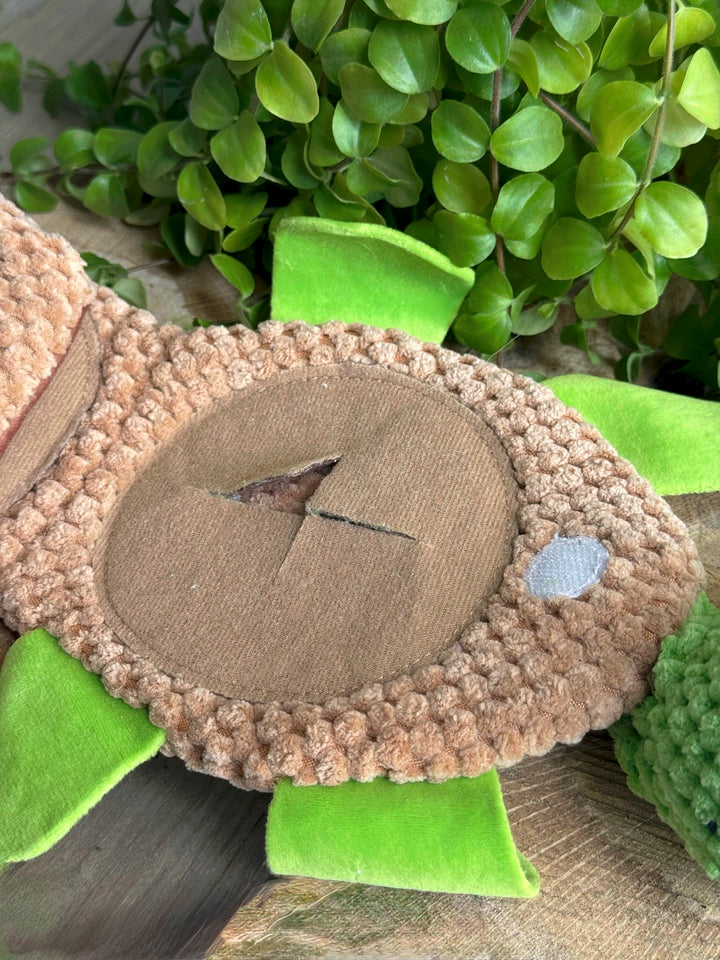 🐢 Juguete Interactivo “Tortuga del Tesoro” – Juego Olfativo con Bolsillos Escondidos