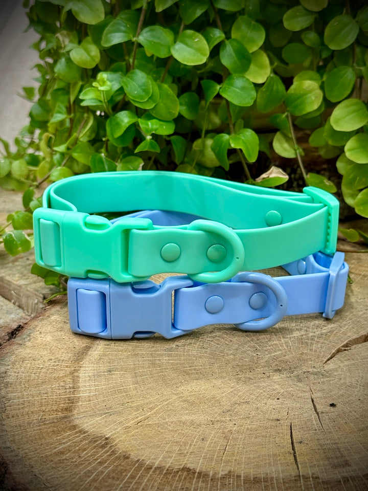 Collar Waterproof Cielo Vetoven – Azul Claro, Resistente al Agua y Fácil de Limpiar