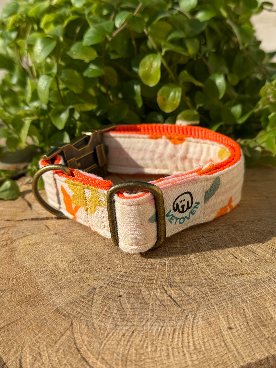 Collar para Perro “Azucena Naranja” – Colección Jardines de Verano