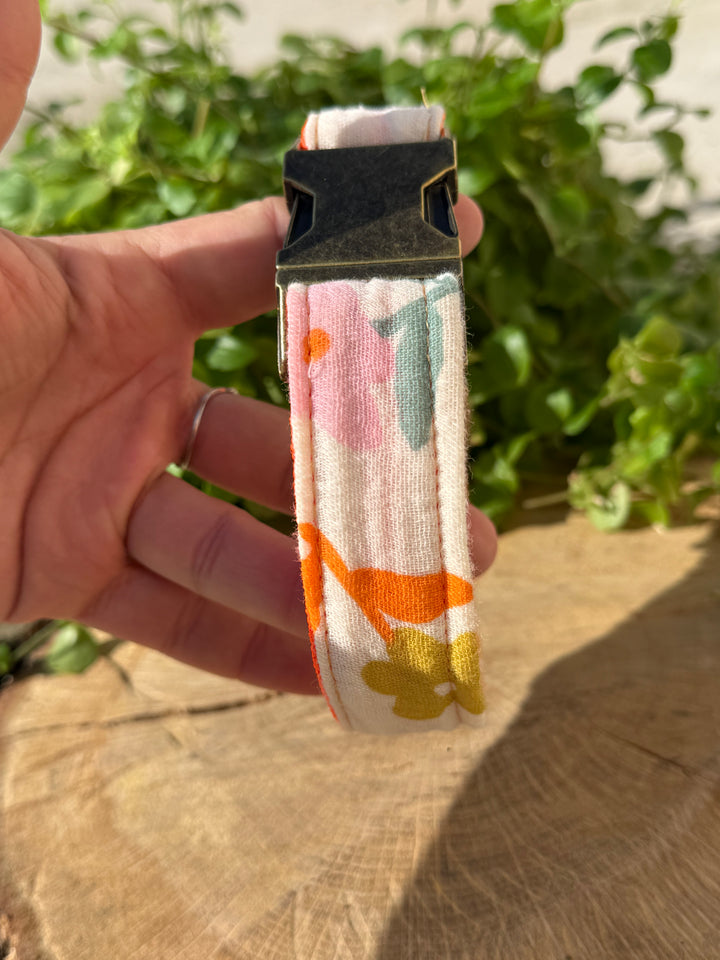 Collar para Perro “Azucena Naranja” – Colección Jardines de Verano