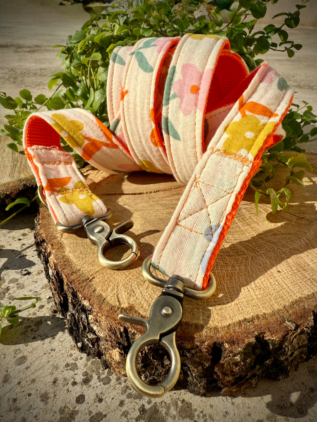 Correa Multiposición “Azucena Naranja” – Colección Jardines de Verano