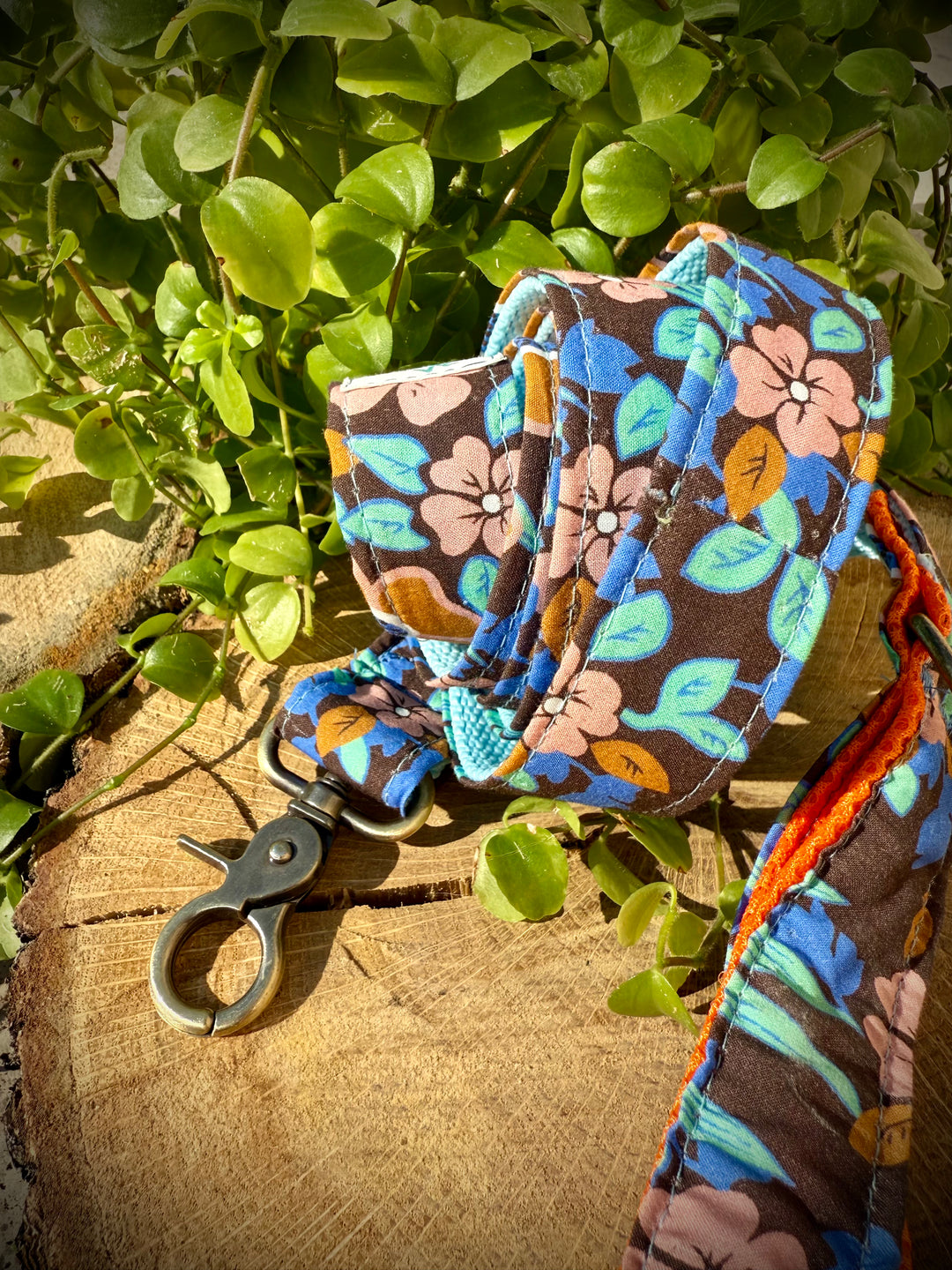 Correa para Perro “Hortensia Azul” – Colección Jardines de Verano