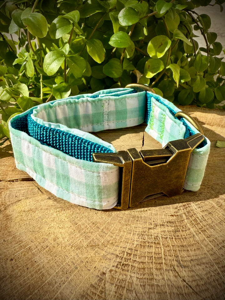 Collar para Perro “ Vichy mar ” – Colección Vichy