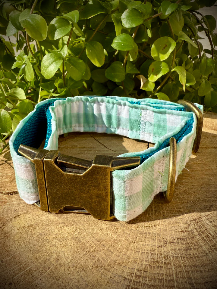 Collar para Perro “ Vichy mar ” – Colección Vichy