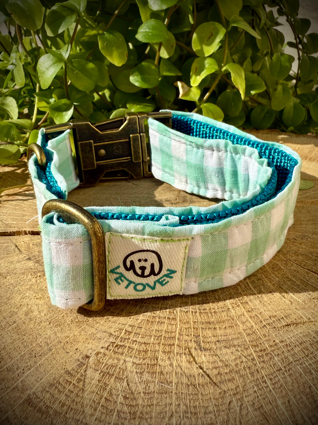 Collar para Perro “ Vichy mar ” – Colección Vichy