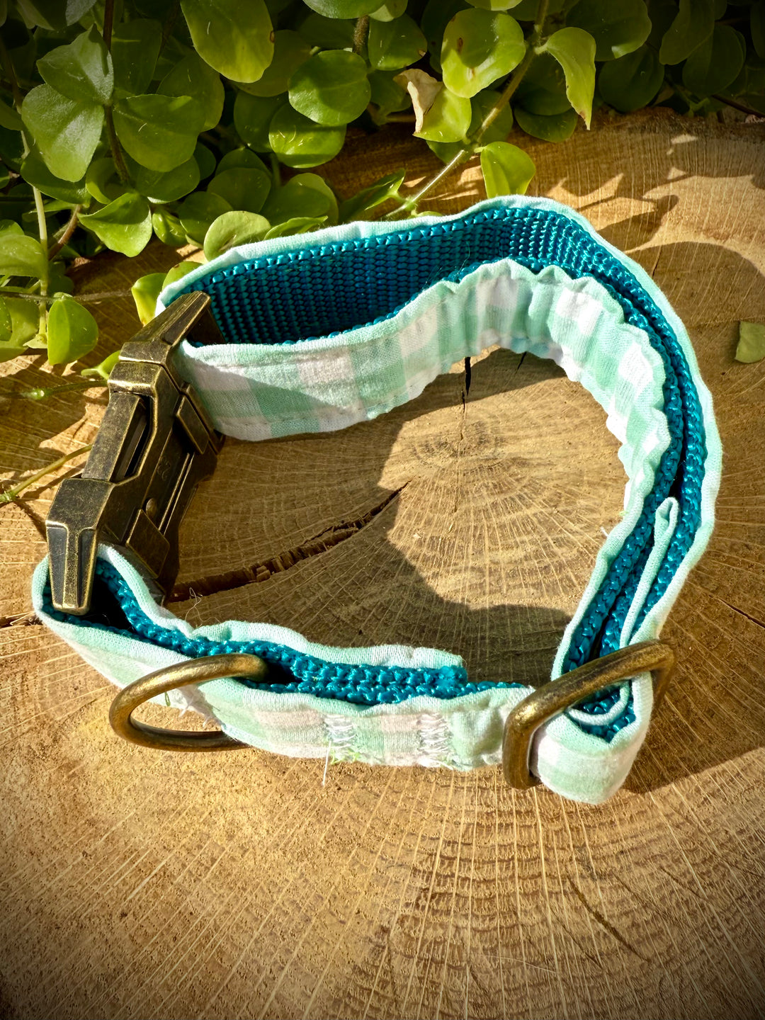 Collar para Perro “ Vichy mar ” – Colección Vichy
