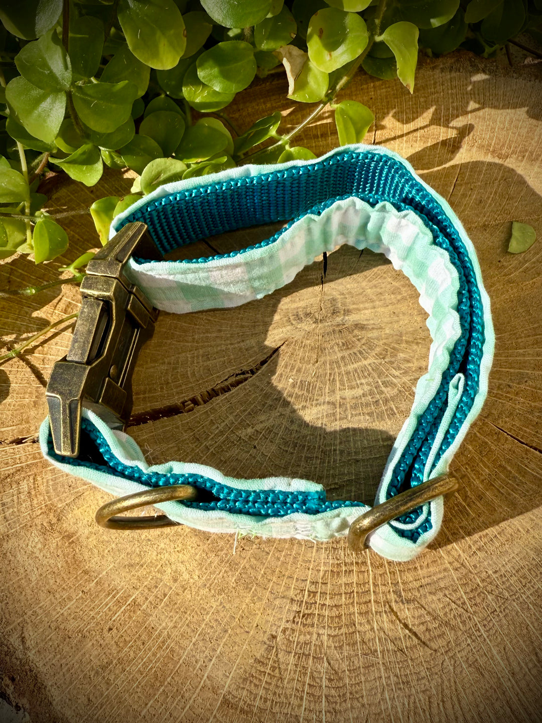 Collar para Perro “ Vichy mar ” – Colección Vichy