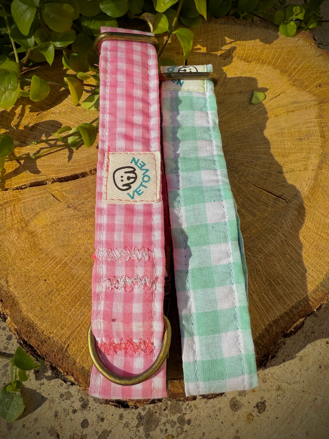Collar para Perro “ Vichy mar ” – Colección Vichy