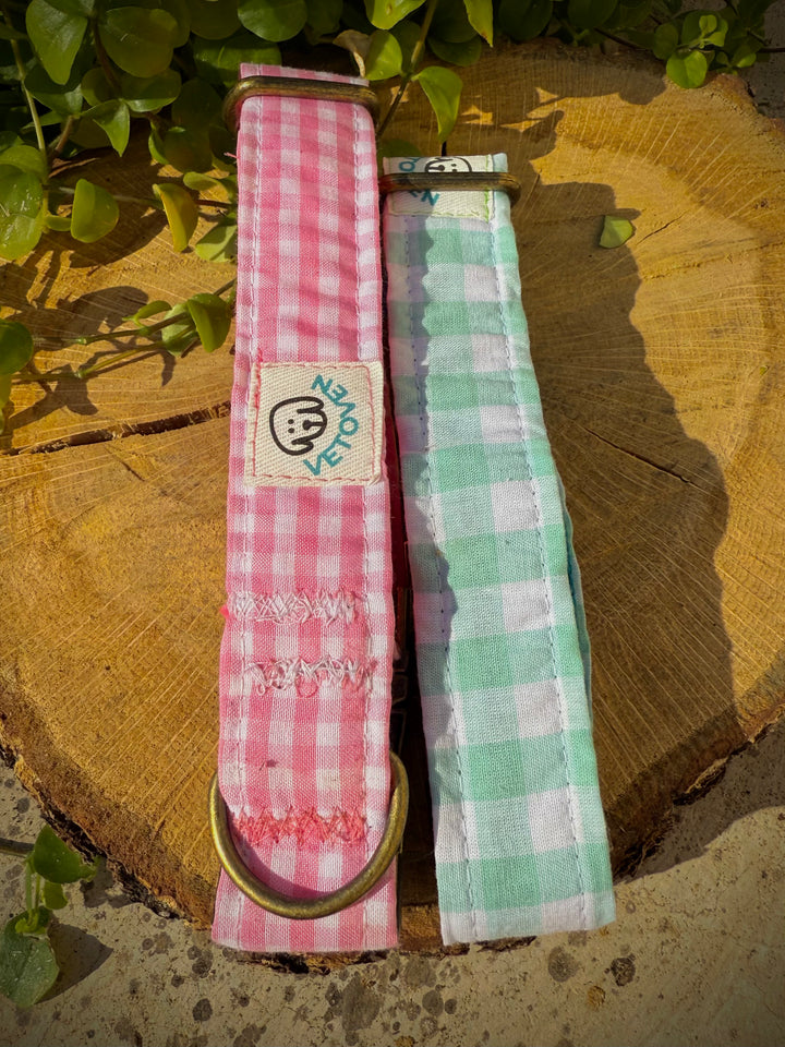 Collar para Perro “ Vichy mar ” – Colección Vichy