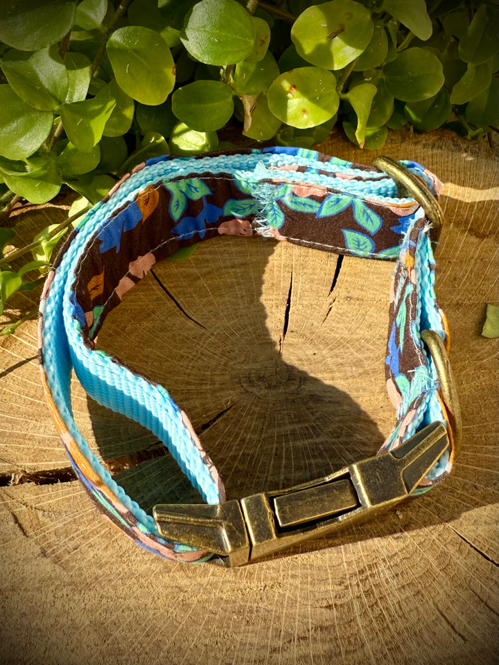 💙 Collar para Perro “Hortensia Azul” – Colección Jardines de Verano