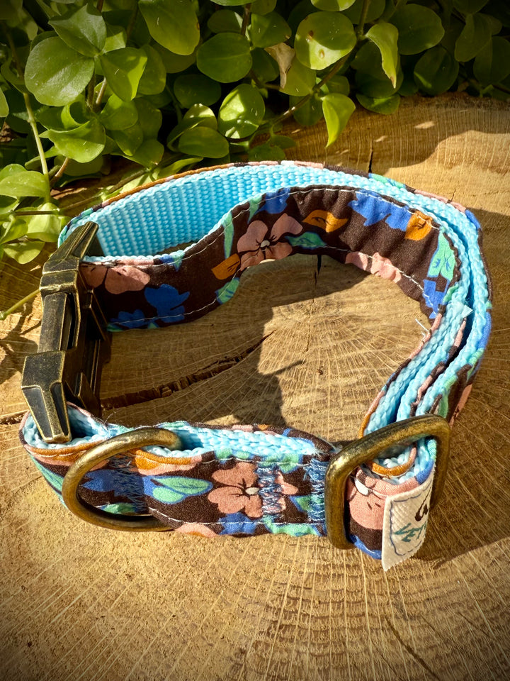 💙 Collar para Perro “Hortensia Azul” – Colección Jardines de Verano