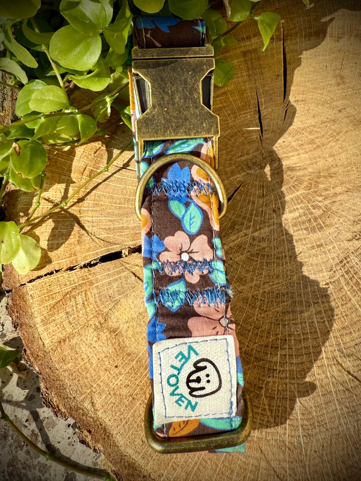 💙 Collar para Perro “Hortensia Azul” – Colección Jardines de Verano