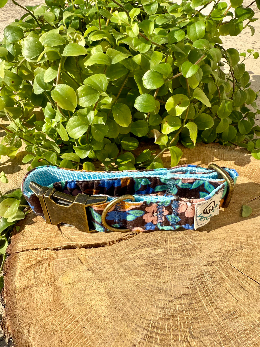 💙 Collar para Perro “Hortensia Azul” – Colección Jardines de Verano