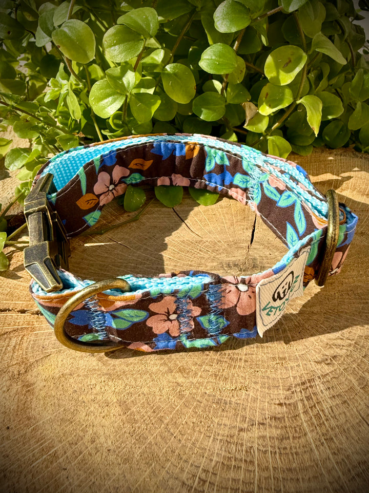 💙 Collar para Perro “Hortensia Azul” – Colección Jardines de Verano