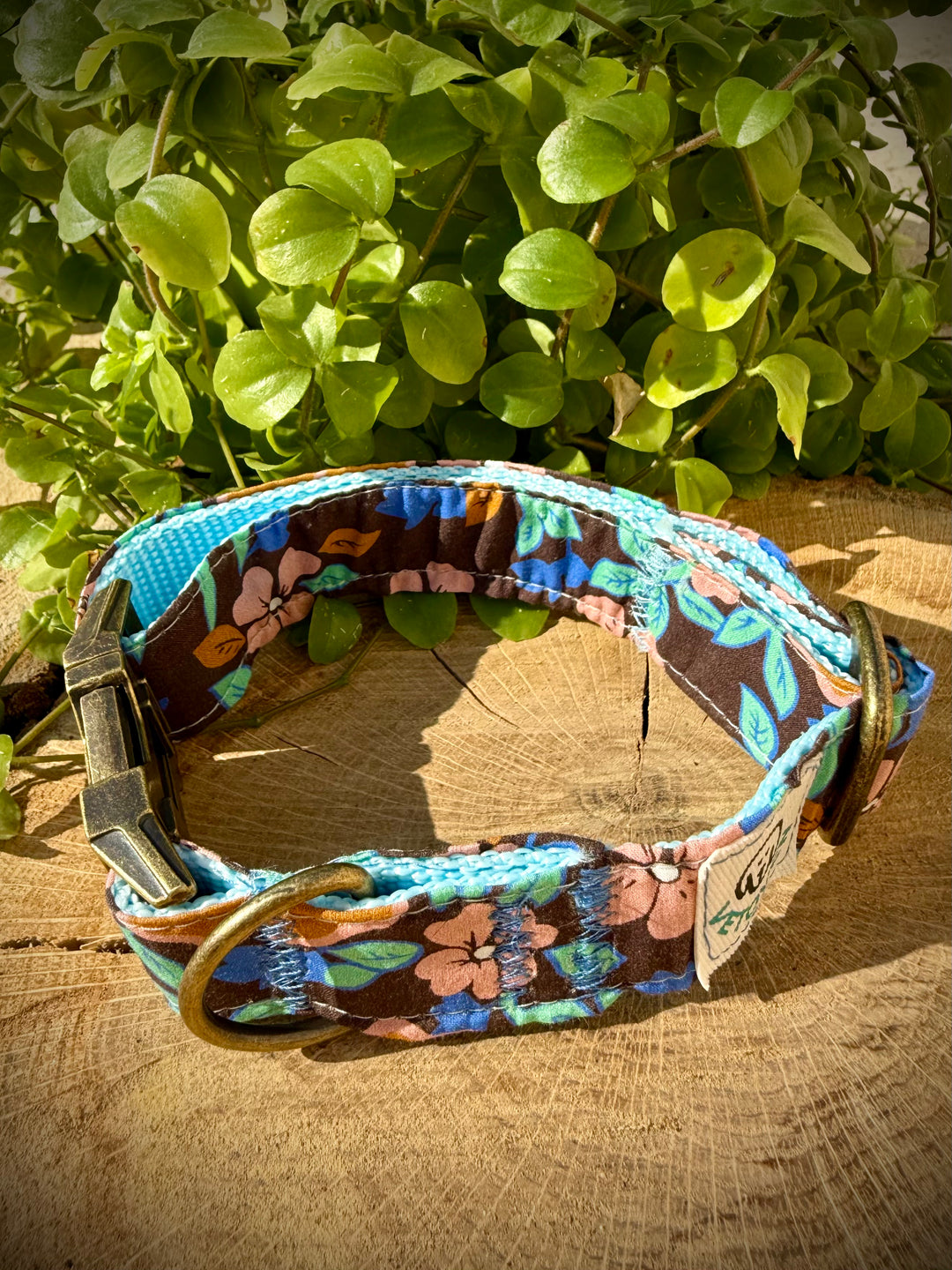💙 Collar para Perro “Hortensia Azul” – Colección Jardines de Verano