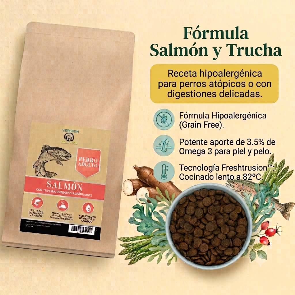 Salmón y Trucha | Pienso Hipoalergénico Piel Sensible