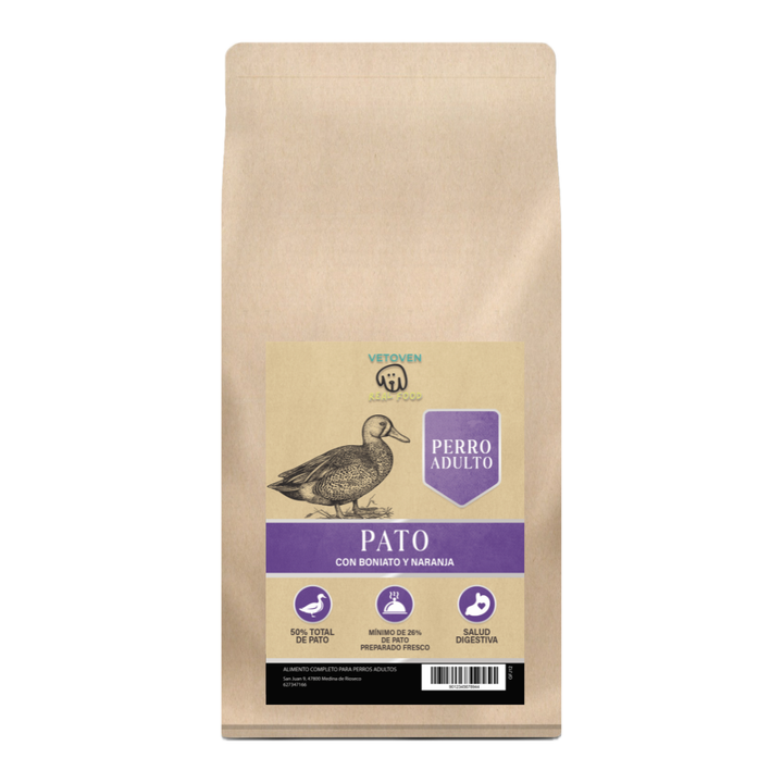 PATOCON BONIATO Y NARANJA - PIENSO PARA PERRO - ALTA DIGESTIBILIDAD, IDEAL PARA ALERGIAS