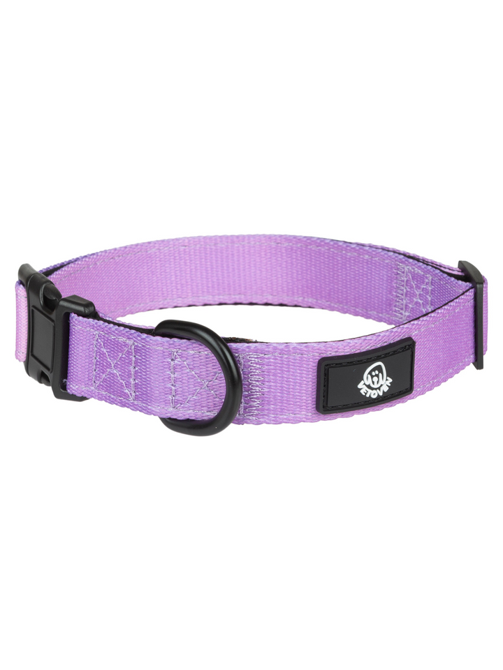 Collar Lavanda Vetoven – Nylon Resistente, Acolchado y con Estilo Suave