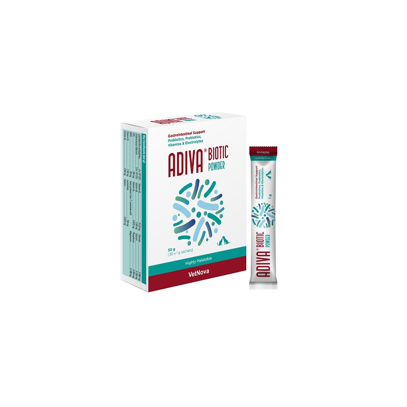 🐾 ADIVA® Biotic Powder – Equilibrio digestivo para perros y gatos