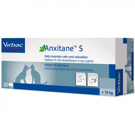 Anxitane® de Virbac – Relajación Natural para Perros y Gatos en Situaciones de Estrés – 30 o 100 Comprimidos