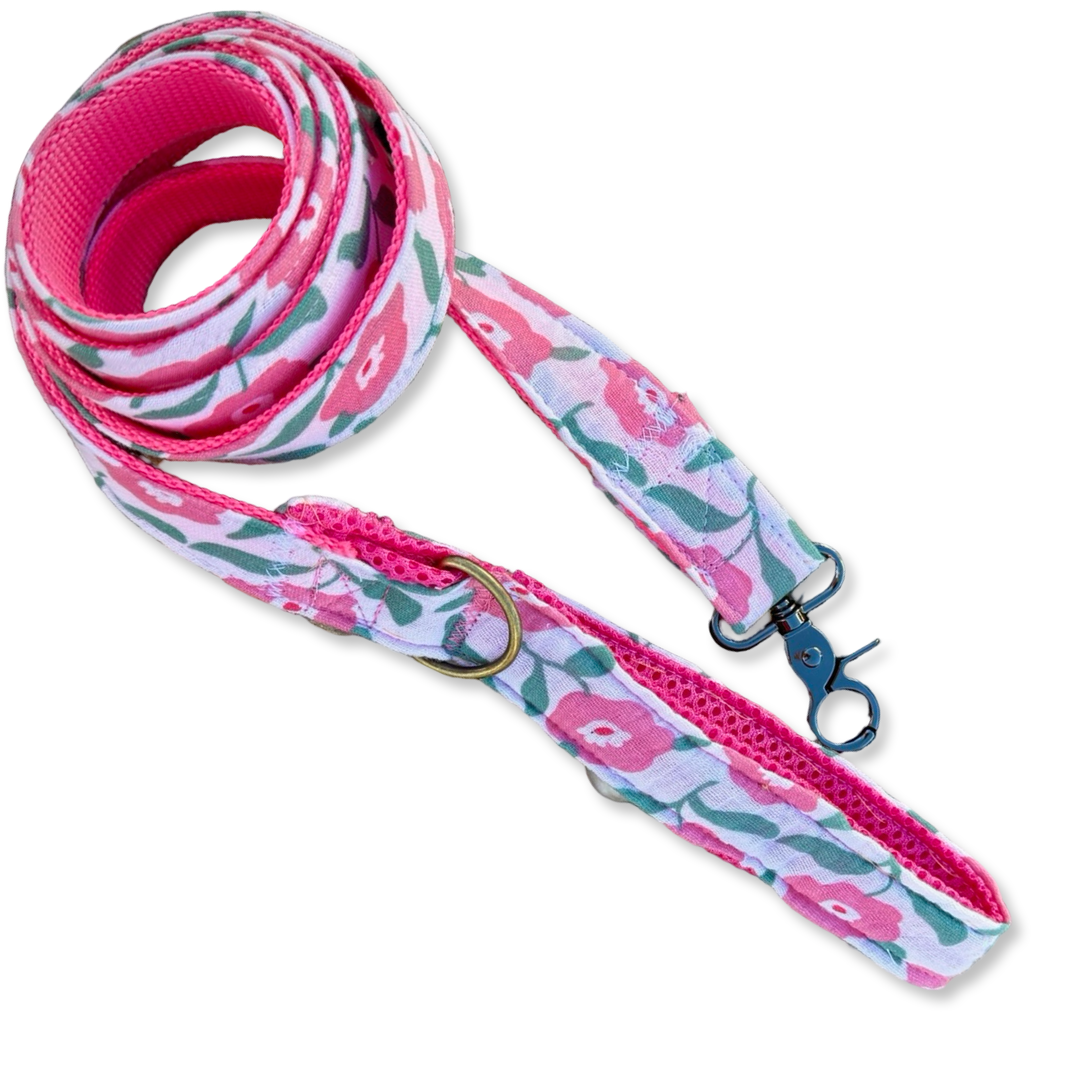 Correa para Perros Jardín de Rosas 🌸 (150 cm) – Colección Jardín de Verano | Hecha a Mano y Diseñada por Veterinarios