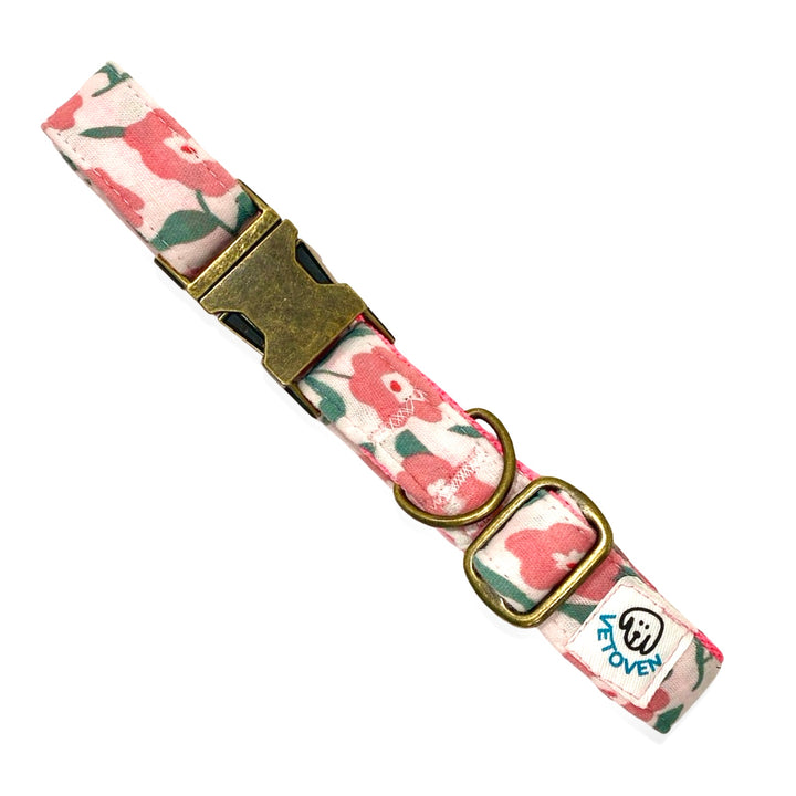 Collar para Perros Jardín de Rosas 🌸 – Colección Jardín de Verano | Hecho a Mano y Diseñado por Veterinarios