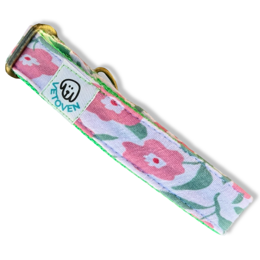 Collar para Perros Jardín de Rosas 🌸 – Colección Jardín de Verano | Hecho a Mano y Diseñado por Veterinarios
