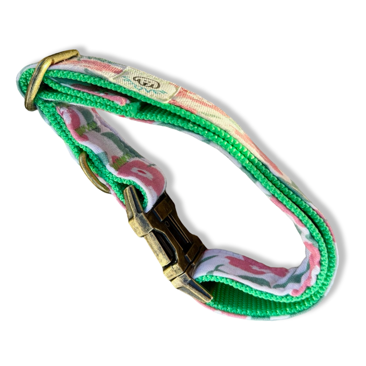 Collar para Perros Jardín de Rosas 🌸 – Colección Jardín de Verano | Hecho a Mano y Diseñado por Veterinarios